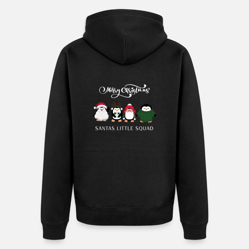 escouade de pères Noël - Veste à capuche bio Premium Unisexe - noir