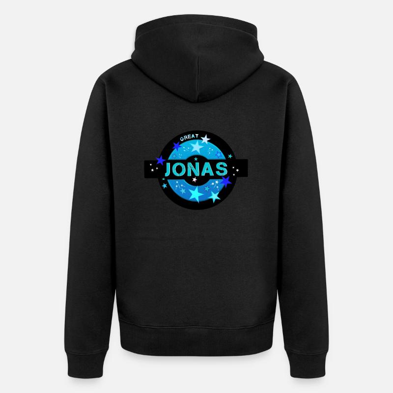 L’anniversaire de Jonas Jonas - Veste à capuche bio Premium Unisexe - noir