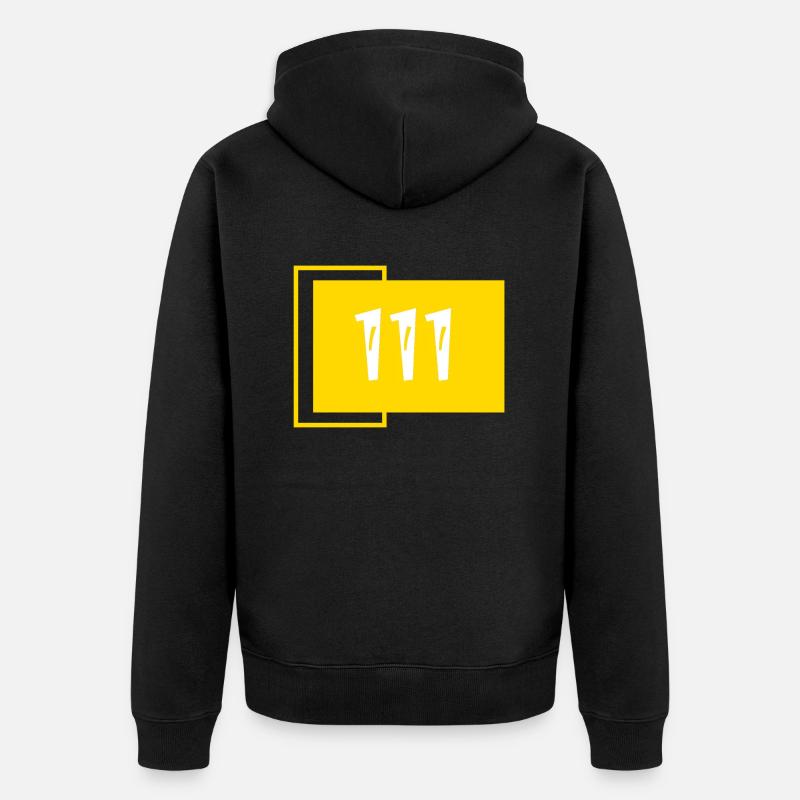 111 - Veste à capuche bio Premium Unisexe - noir