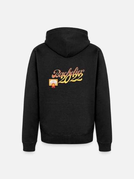 bachelier 2022 - Veste à capuche bio Premium Unisexe - noir