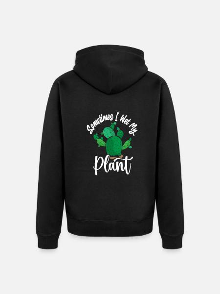 Gärtner Present Hobbygärtner Garten Pflanzen Wiese - Unisex Premium Bio Zip Hoodie - Schwarz