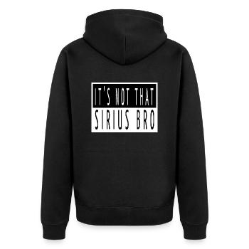 celestial birthday gift birthday present physics - Unisex Premium Bio Zip Hoodie - Schwarz - Hinten - Nico (187cm)