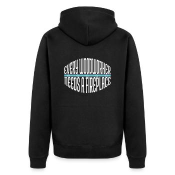 Charpentier Sweats à capuche et sweat-shirts Menuisier Maçon - Veste à capuche bio Premium Unisexe - noir - Dos - Nico (187cm)