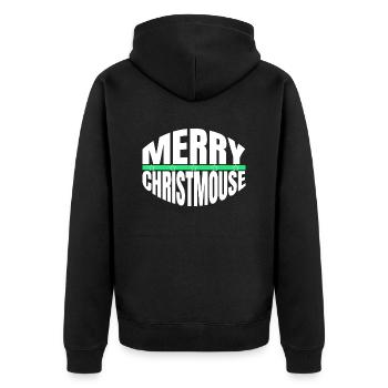 Santa Dinosaur Fan Anniversaire Cadeau Idée Comic - Veste à capuche bio Premium Unisexe - noir - Dos - Nico (187cm)