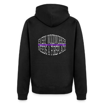Citation drôle Blagues Union Carpenter T-shirts - Veste à capuche bio Premium Unisexe - noir - Dos - Nico (187cm)