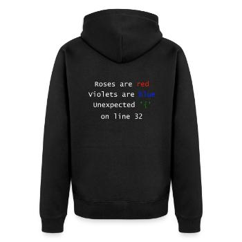 | en ligne inattendu Programmeur Informaticien - Veste à capuche bio Premium Unisexe - noir - Dos - Nico (187cm)