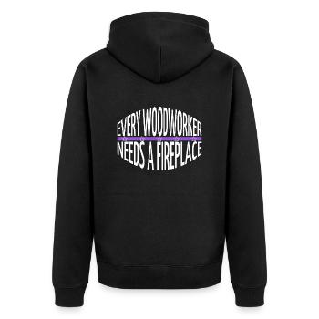 Bingo Hall Tshirts Chainsaw Grab Apprentice - Unisex Premium Organic Zip Hoodie - black - Back - Nico (187cm)