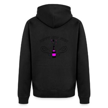 Bonne année ! - Veste à capuche bio Premium Unisexe - noir - Dos - Nico (187cm)