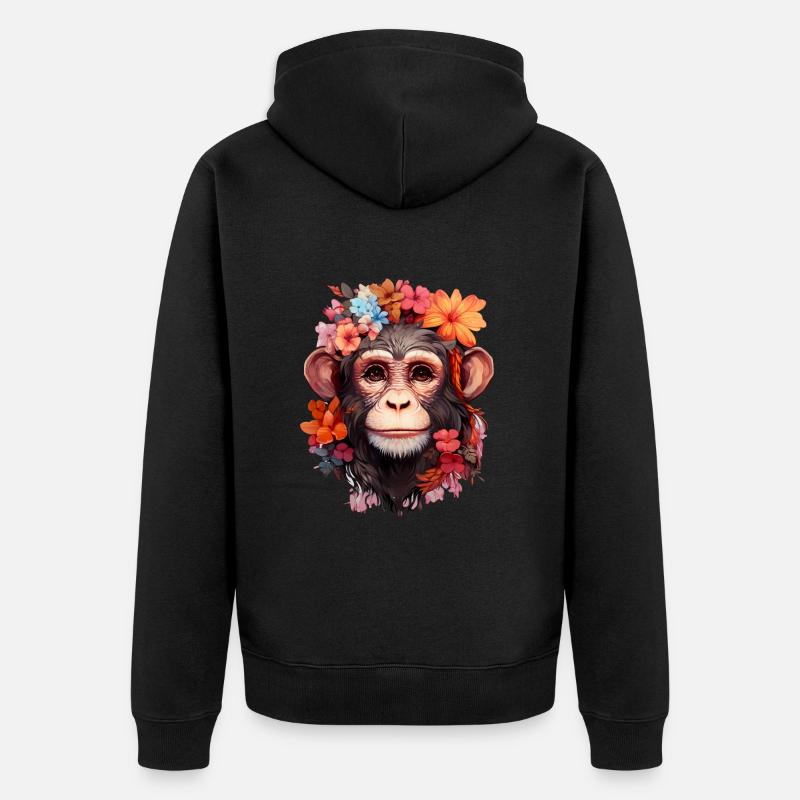 Affee - Veste à capuche bio Premium Unisexe - noir