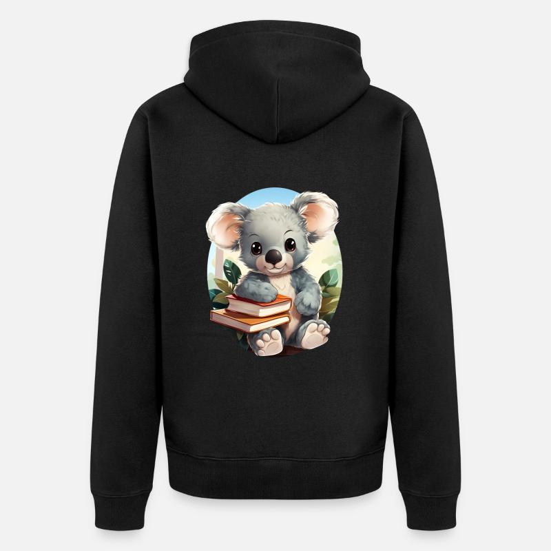 Koala - Veste à capuche bio Premium Unisexe - noir