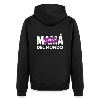 La Mejor mamá Del Mundo - Veste à capuche bio Premium Unisexe - noir - Dos - Nico (187cm)