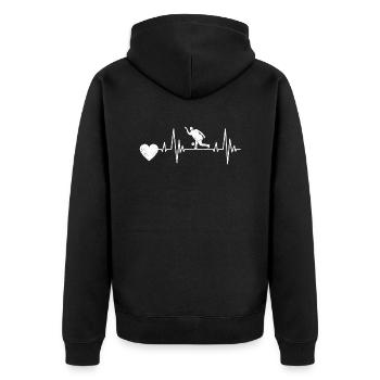 Bowling Cadeau Boule de bowling Cône Bowling bowling - Veste à capuche bio Premium Unisexe - noir - Dos - Nico (187cm)