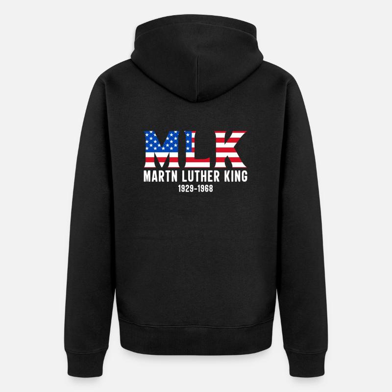 MARTIN LUTHER KING - Veste à capuche bio Premium Unisexe - noir