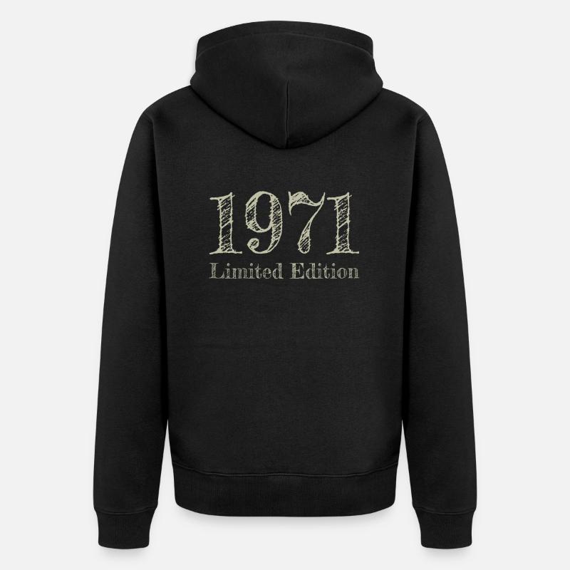 1971 - Veste à capuche bio Premium Unisexe - noir