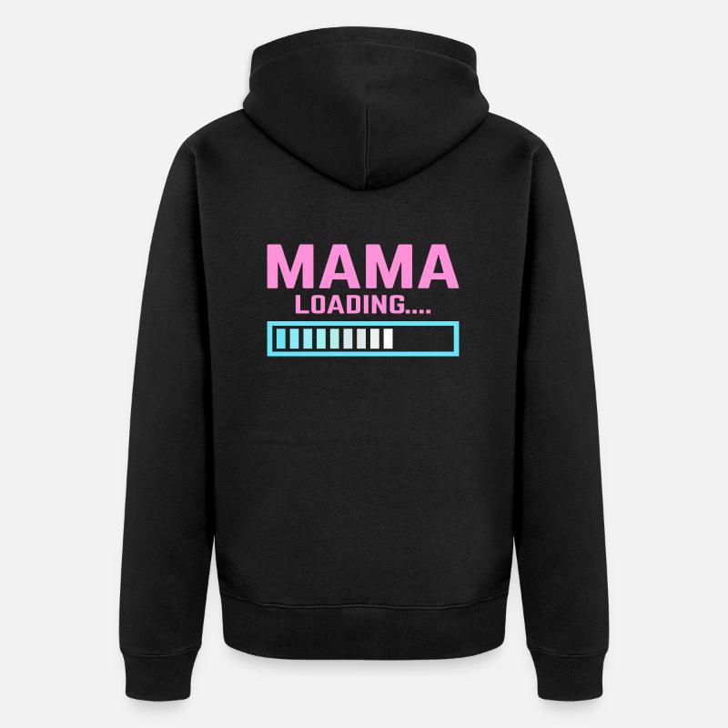 Maman charge maman maman - Veste à capuche bio Premium Unisexe - noir