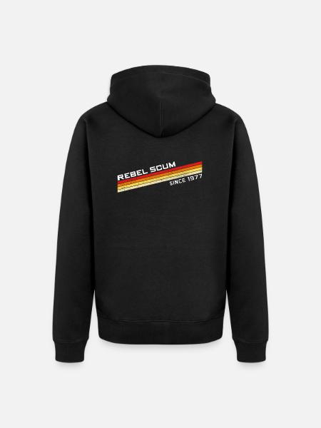 Rebel Scum - Filmzitat Abschaum Rebellen - Premium økologisk unisex-hættejakke - sort