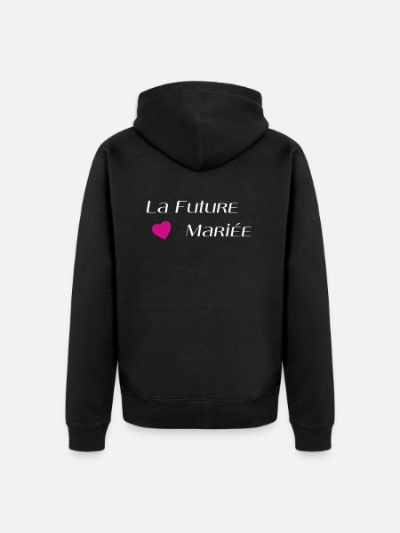 La future mariée - Veste à capuche bio Premium Unisexe - noir