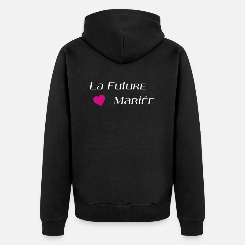 La future mariée - Veste à capuche bio Premium Unisexe - noir