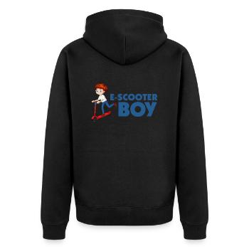 E-Scooter Roller Scooter - Veste à capuche bio Premium Unisexe - noir - Dos - Nico (187cm)