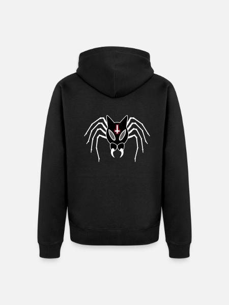 Spidekuroeil - Unisex Premium Organic Zip Hoodie - black