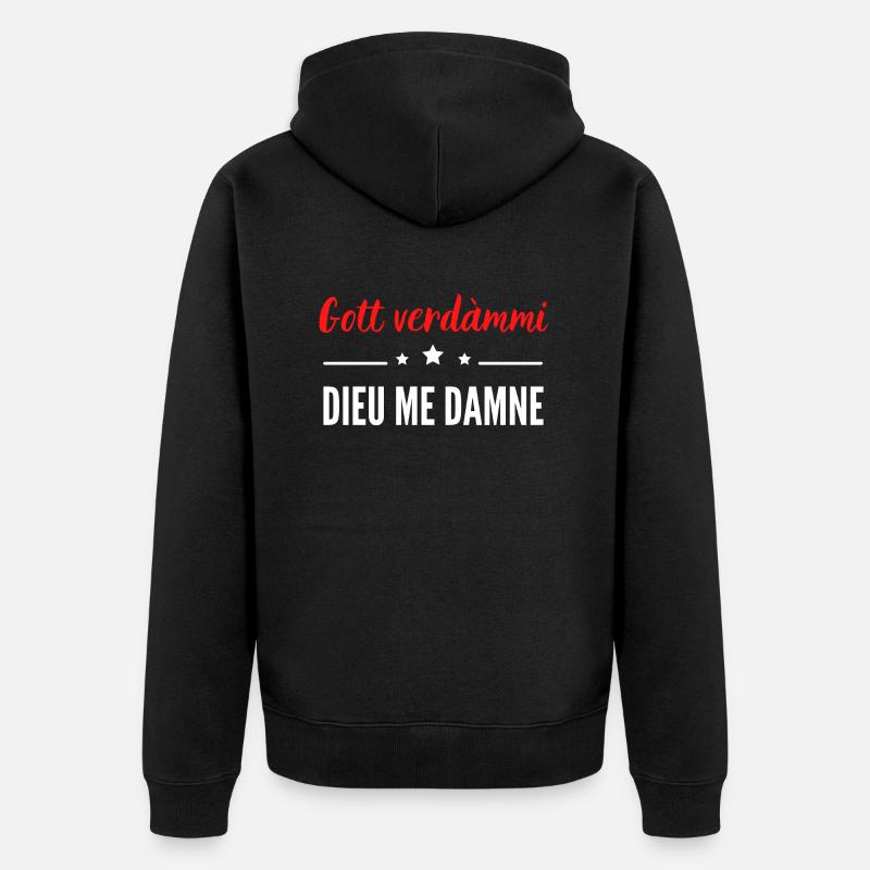 Gott verdàmmi - Veste à capuche bio Premium Unisexe - noir