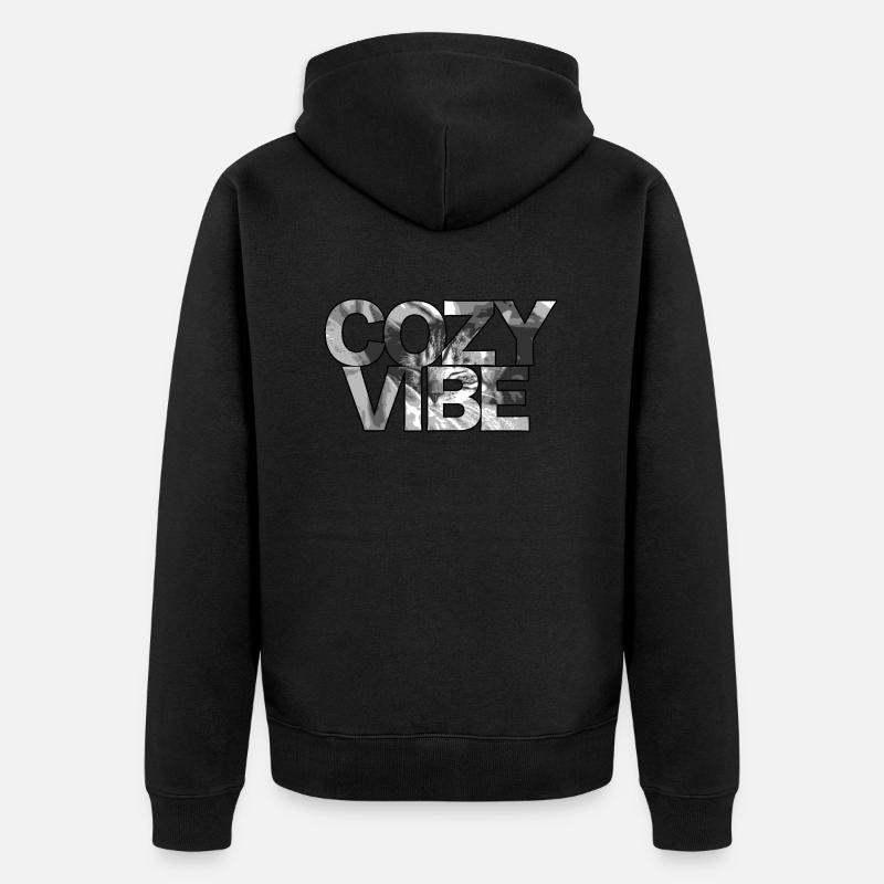 Ambiance chaleureuse - Veste à capuche bio Premium Unisexe - noir