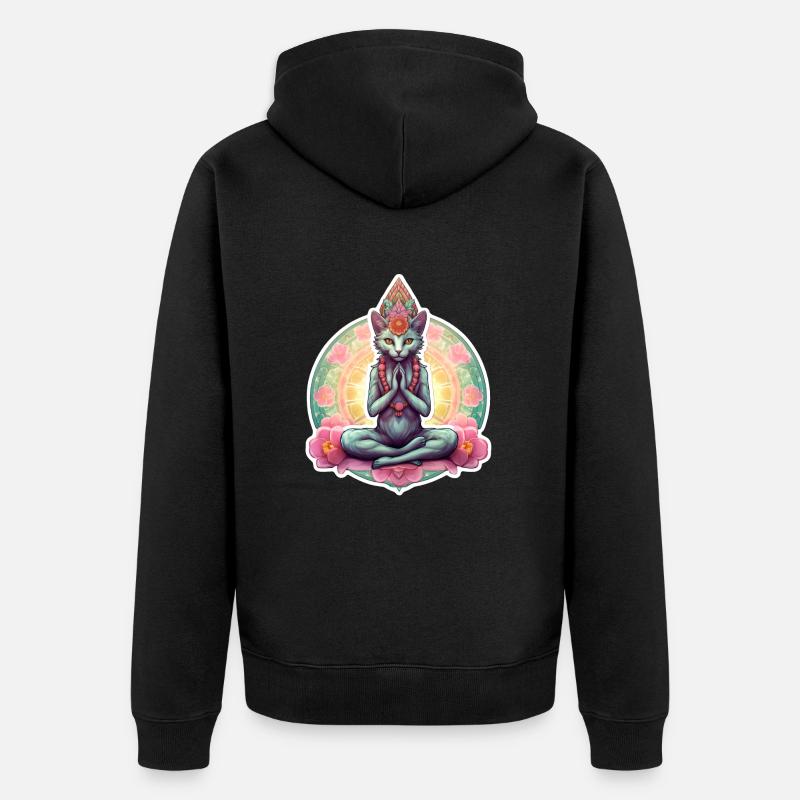 Siège du silence - Veste à capuche bio Premium Unisexe - noir