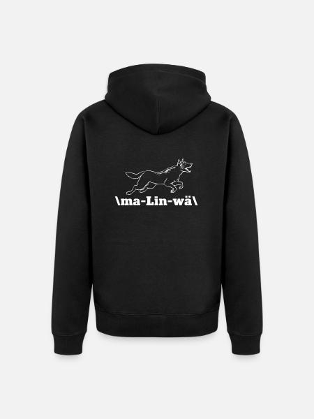 Malinois Belgian Shepherd Mechelaar Dog - Unisex Premium Organic Zip Hoodie - black