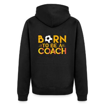 Football coach | Cadeau coach Football Le Meilleur - Veste à capuche bio Premium Unisexe - noir - Dos - Nico (187cm)