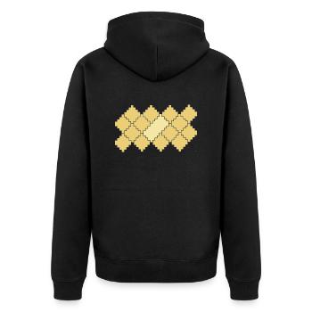 Développer - Veste à capuche bio Premium Unisexe - noir - Dos - Nico (187cm)