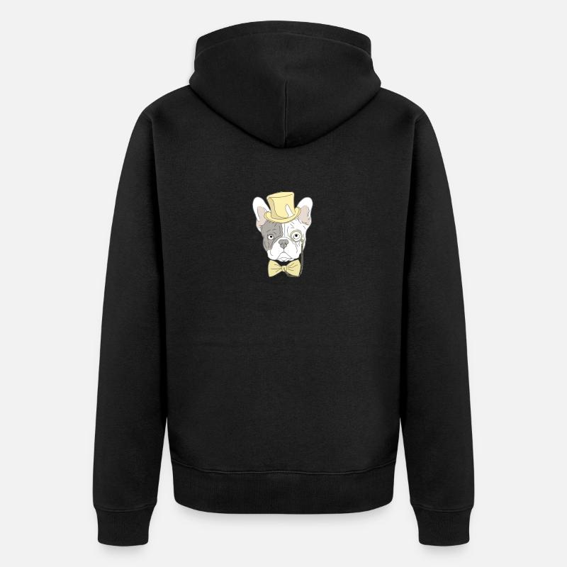 Chien - Veste à capuche bio Premium Unisexe - noir