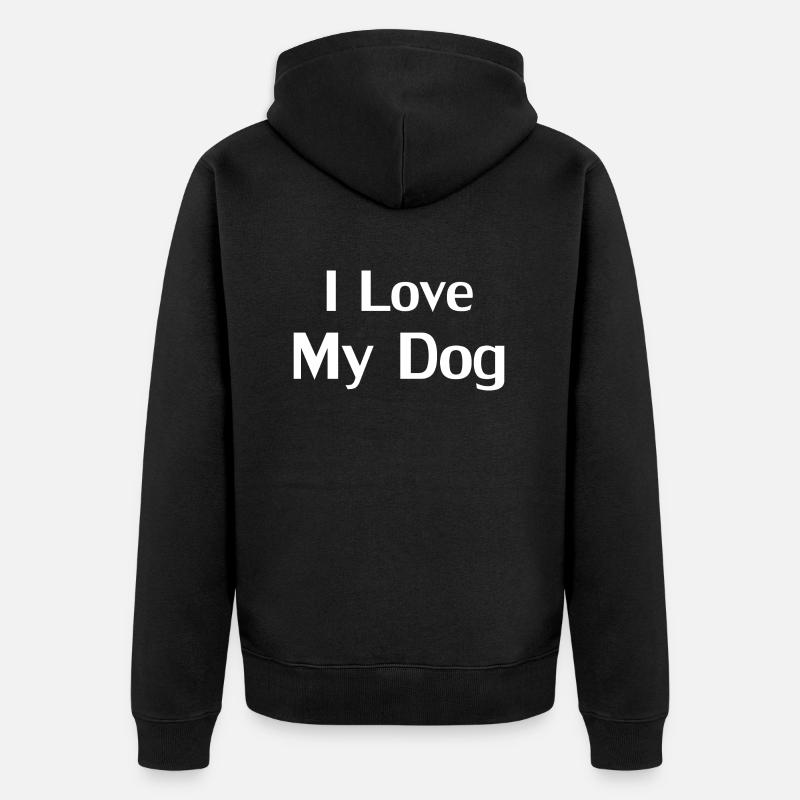 Chien Hund - Veste à capuche bio Premium Unisexe - noir