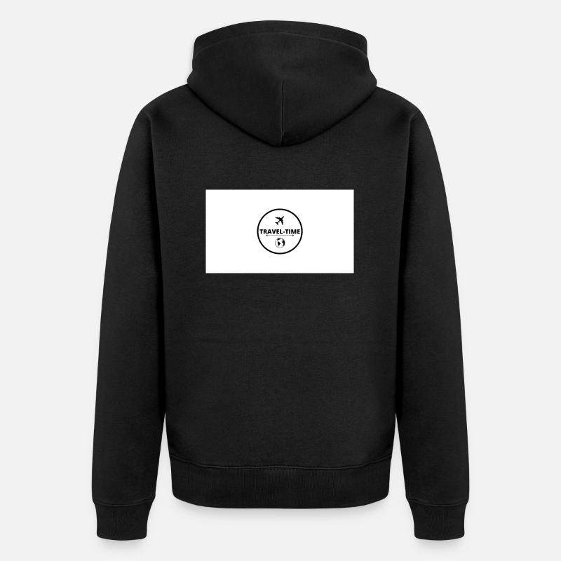 TEMPS DE TRAJET - Veste à capuche bio Premium Unisexe - noir