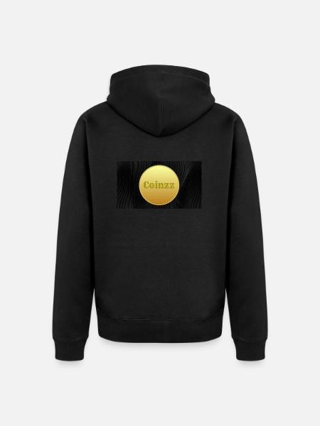 Conception de Coinzz - Veste à capuche bio Premium Unisexe - noir