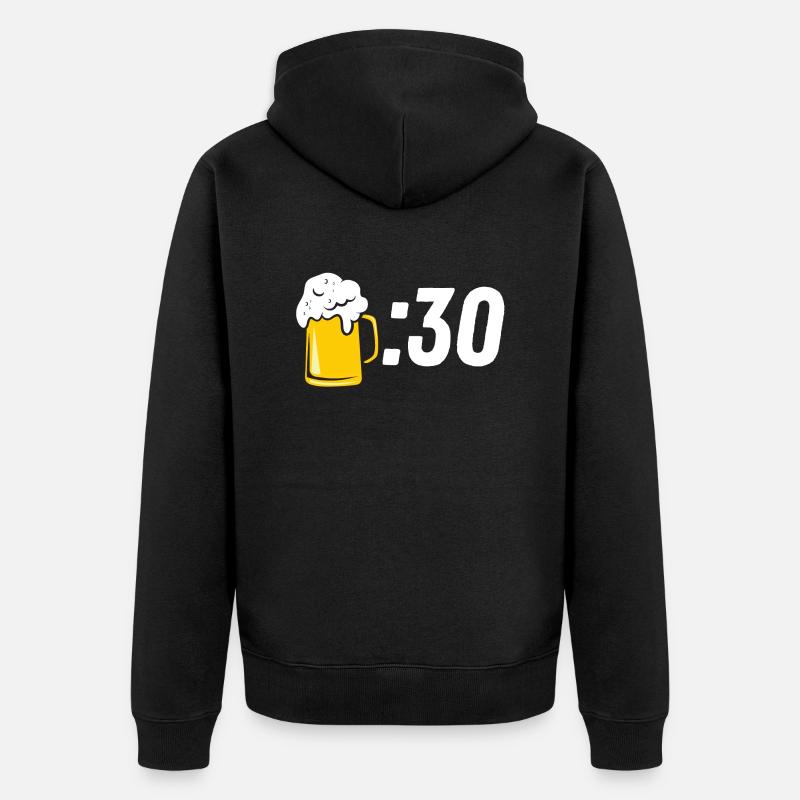 Bière :30 - Veste à capuche bio Premium Unisexe - noir