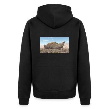 Noah's Ark, Bible, Religion - Unisex Premium Organic Zip Hoodie - black - Back - Nico (187cm)