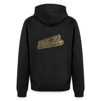 RTZ (en anglais) - Veste à capuche bio Premium Unisexe - noir - Dos - Nico (187cm)