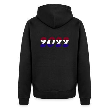 Équipe nationale des Pays-Bas - Veste à capuche bio Premium Unisexe - noir - Dos - Nico (187cm)