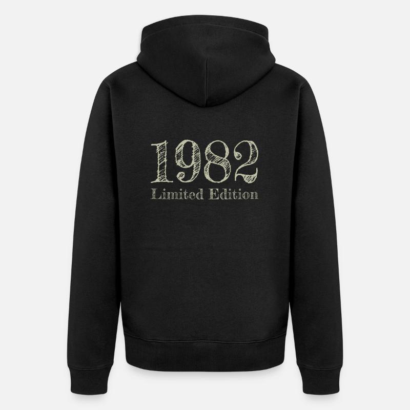 1982 - Veste à capuche bio Premium Unisexe - noir