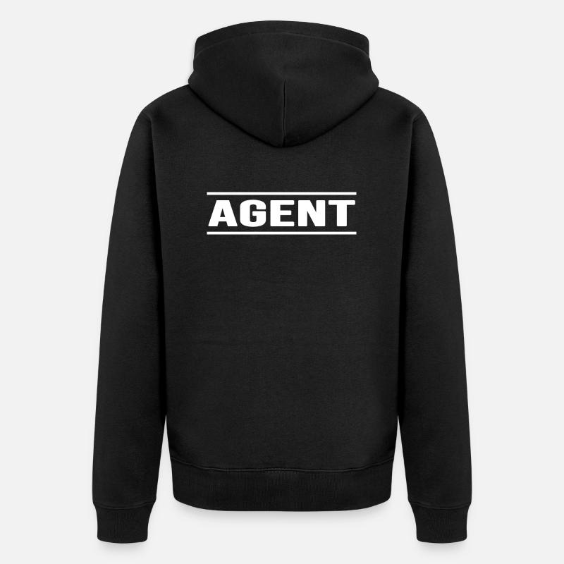 Agent Undercover Special Saboteur - Veste à capuche bio Premium Unisexe - noir