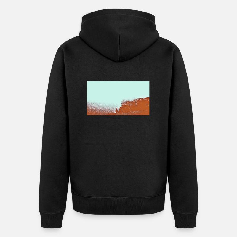 Falaises de Moher - Veste à capuche bio Premium Unisexe - noir