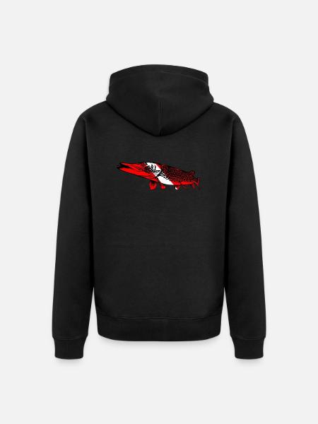 Pike by Scuba.Style - Unisex Premium Organic Zip Hoodie - black