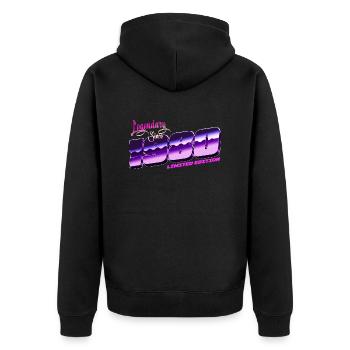 LEGENDARY SINCE 1980 - Veste à capuche bio Premium Unisexe - noir - Dos - Nico (187cm)