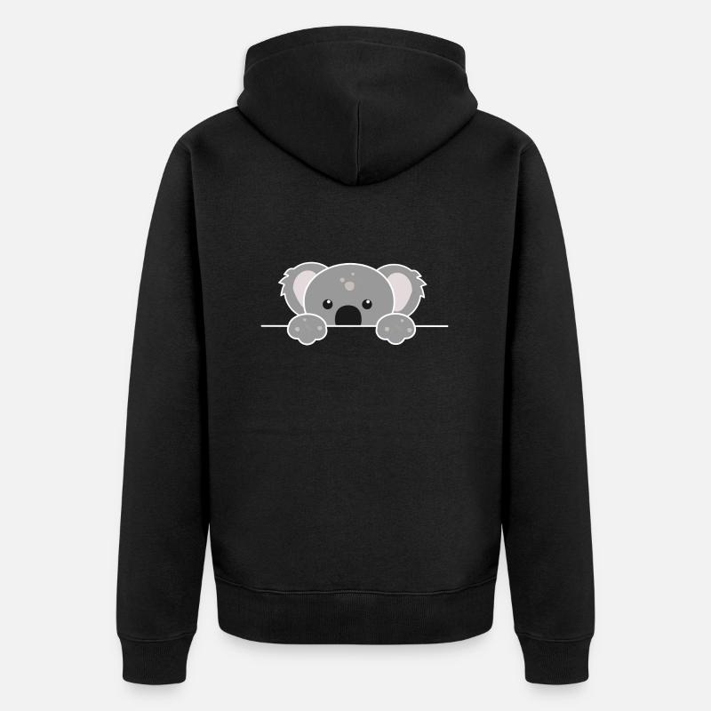 Drôle de Coala - Veste à capuche bio Premium Unisexe - noir