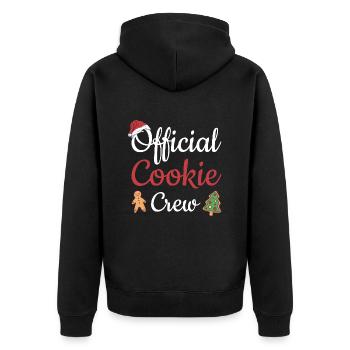 Baking Offical Cookie Crew Cookie - Unisex Premium Bio Zip Hoodie - Schwarz - Hinten - Nico (187cm)