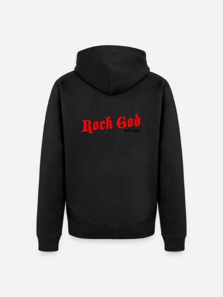 Dieu du rock - Veste à capuche bio Premium Unisexe - noir