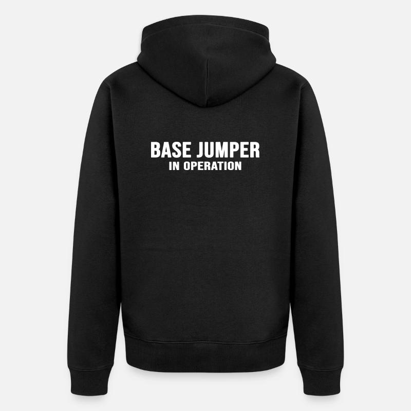 base jump Basejumper BASEjump - Veste à capuche bio Premium Unisexe - noir