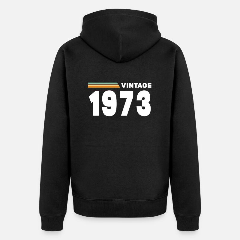 millésime 1973 - Veste à capuche bio Premium Unisexe - noir
