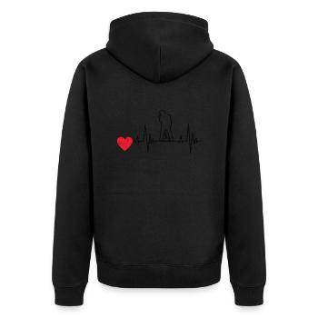 Singer Band Musicians Hobby singers Singing Singing - Unisex Premium Organic Zip Hoodie - black - Back - Nico (187cm)