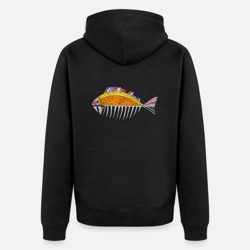Poisson - Veste à capuche bio Premium Unisexe - noir